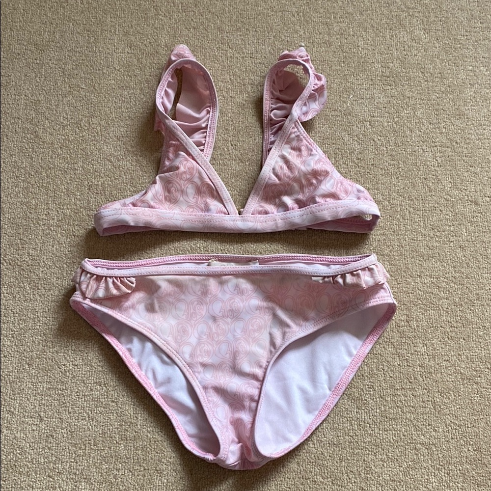 Chloe size 8 Pink Patterned Bikini Set